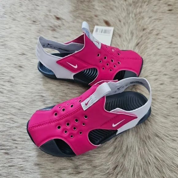Nike Sunray Protect 2 Toddler Girls Sandals in Pink Size 10 NEW