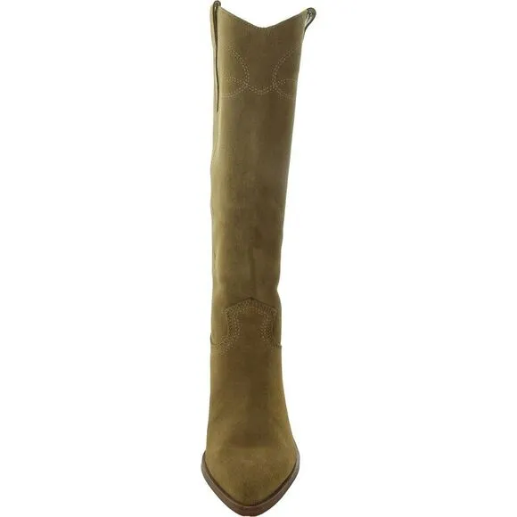 Nine West Womens Smash Tan Pull On Pointed Toe Tall Knee-High Boots Shoes New