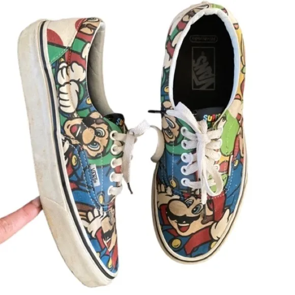 Nintendo x Vans Era Mario and Friends Skate Shoes Super Mario Bros
