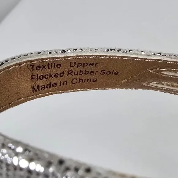 NWB BELLE BADGLEY MISCHKA NOVA SILMET Heel Sandals Stunning Silver NB1140 Sz 6