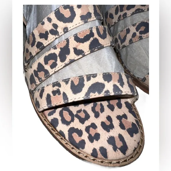 🐆NWB! Leopard Strappy Sandals