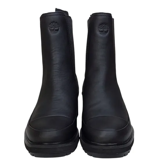 NWB Timberland Kori Park 2.0 Chelsea boots black leather pull on block heel
