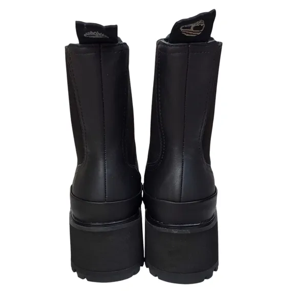 NWB Timberland Kori Park 2.0 Chelsea boots black leather pull on block heel