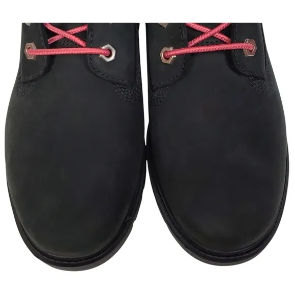 NWB Timberland Linden woods 6 in waterproof lace up boots nubuck black pink