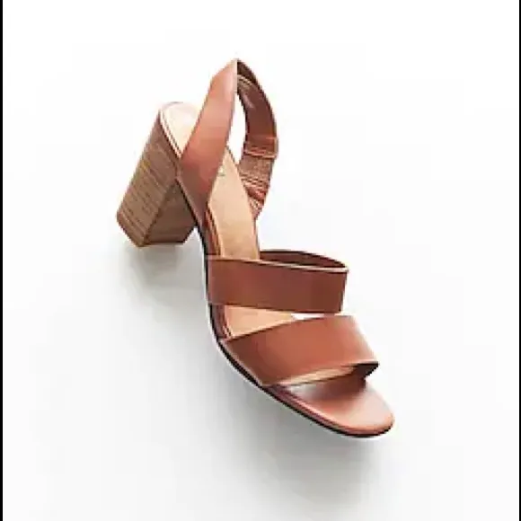NWOB J.Jill Stacked Heel Saddle Sandals size 10