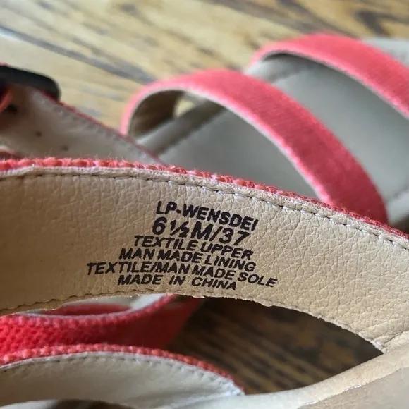 NWOB Lucky Brand Wensdei Cork Wedge Sandals