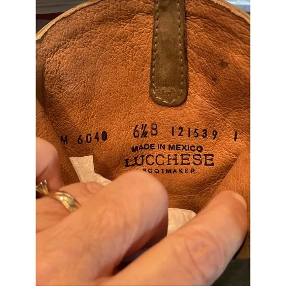 NWOB NWT Lucchese Boots Bootie Zip Women's 6.5 Suede Olive Green w/ Studs #M6040