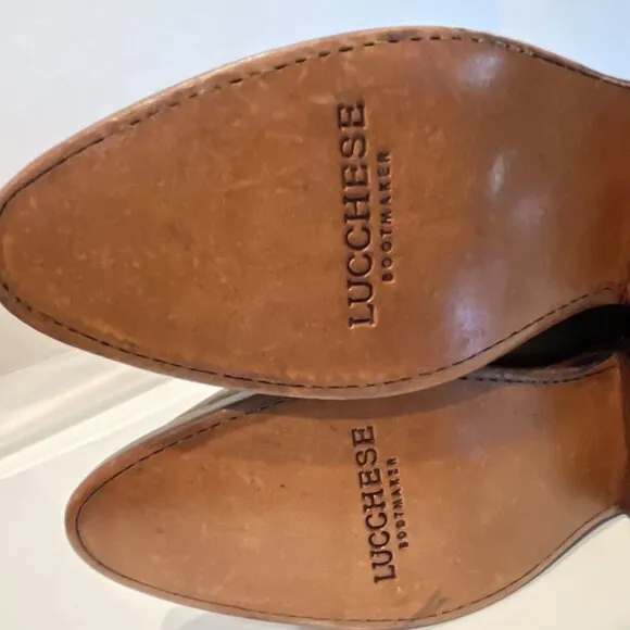 NWOB NWT Lucchese Boots Bootie Zip Women's 6.5 Suede Olive Green w/ Studs #M6040