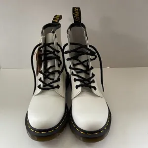 NWOT Dr. Martens 1460 White Women's Leather Lace Up Boots