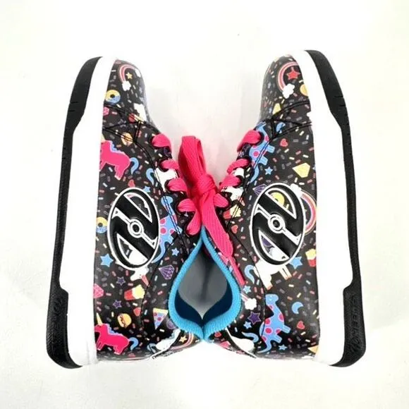 NWOT Heelys Unicorn Dinosaur Print Skate Wheeled Sneakers Youth Size 13C