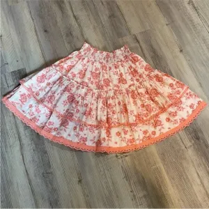 NWOT.  Misa skirt. Floral Tiered Skirt in Pink