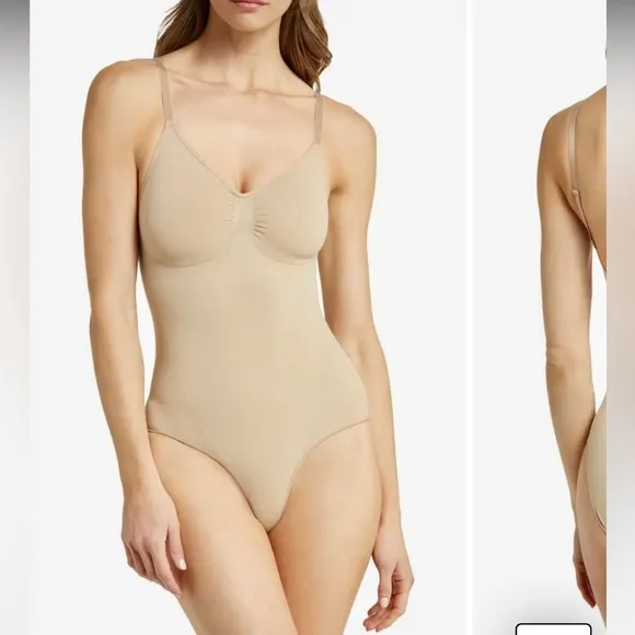 NWOT SKIMS sculpting Seamless Sculpt Brief bodysuit - Sand color - size S/M