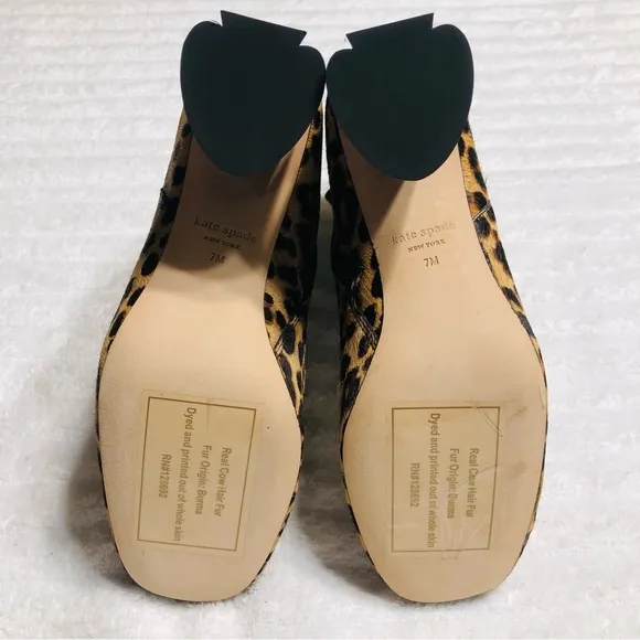 NWOTB Kate Spade Leopard Print Haircalf Rudy Boots, US 7 M