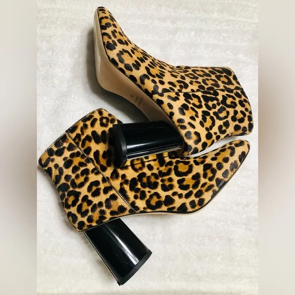 NWOTB Kate Spade Leopard Print Haircalf Rudy Boots, US 7 M