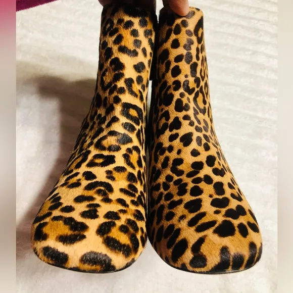 NWOTB Kate Spade Leopard Print Haircalf Rudy Boots, US 7 M