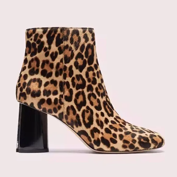NWOTB Kate Spade Leopard Print Haircalf Rudy Boots, US 7 M
