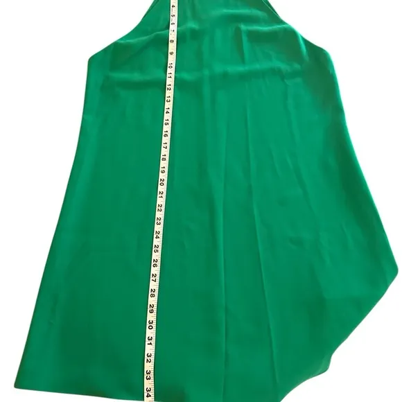 NWT Alice   Olivia Emerald Green Susanna Halter A-line Mini Swing Dress, Size L