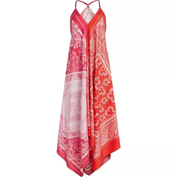 NWT AllSaints Women's Multicolor Floral Print Lil Paloma Midi Dress Size 10