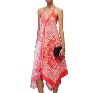 NWT AllSaints Women's Multicolor Floral Print Lil Paloma Midi Dress Size 10