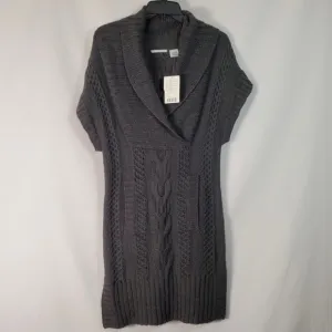NWT Anthropologie Guinevere Wool Mohair Sweater Dress Tunic Grey Minimalist Smal