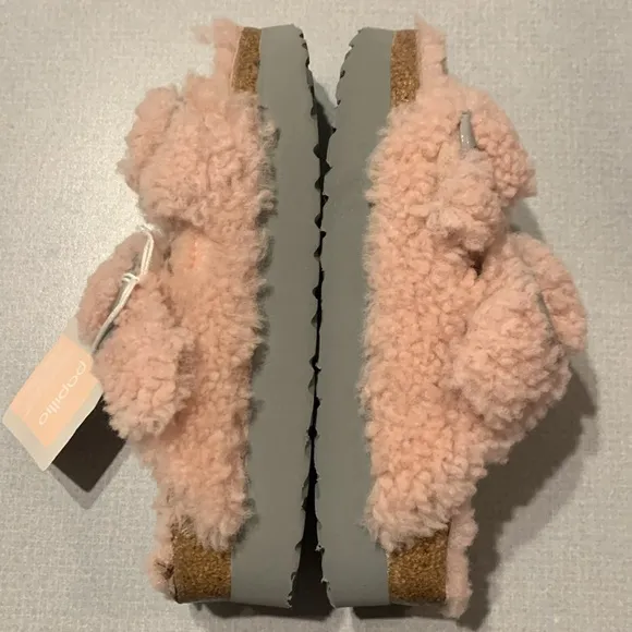 NWT Birkenstock Papilio Arizona Big Buckle Shearling Sandals Size US 6/EU 37