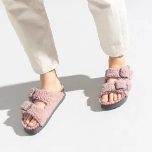 NWT Birkenstock Papilio Arizona Big Buckle Shearling Sandals Size US 6/EU 37