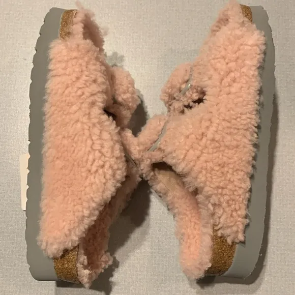 NWT Birkenstock Papilio Arizona Big Buckle Shearling Sandals Size US 6/EU 37