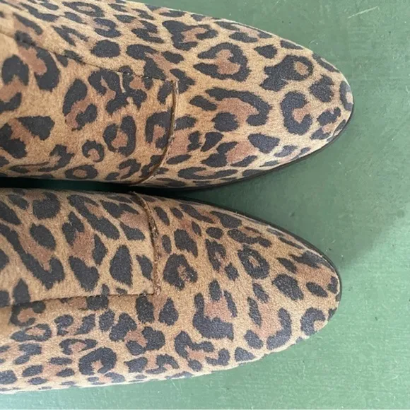NWT Bos &amp; Co. RECAP Waterproof Faux Leopard Leather Chelsea Boots *Portugal*