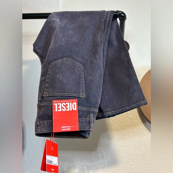 NWT Diesel D-Tail Flocked Jeans $375