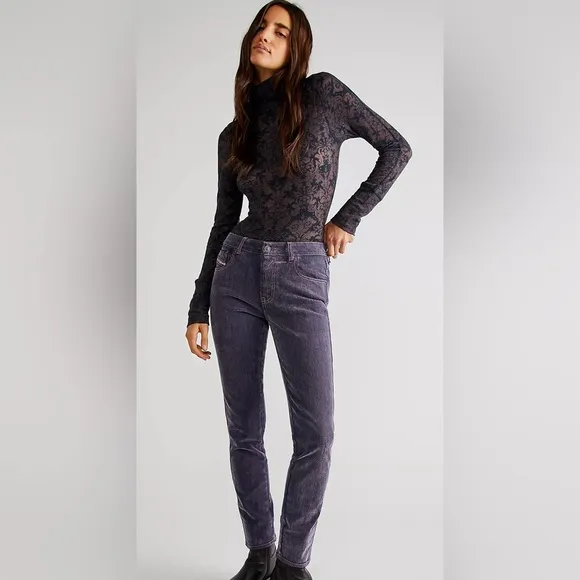 NWT Diesel D-Tail Flocked Jeans $375