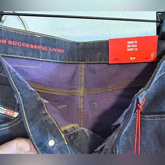 NWT Diesel D-Tail Flocked Jeans $375