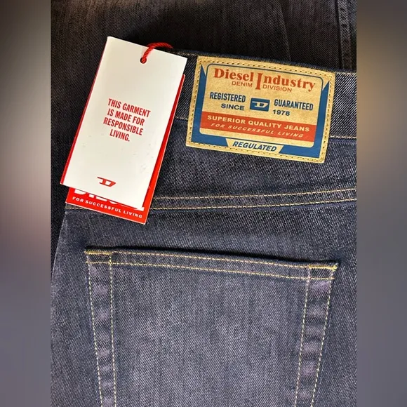 NWT Diesel D-Tail Flocked Jeans $375