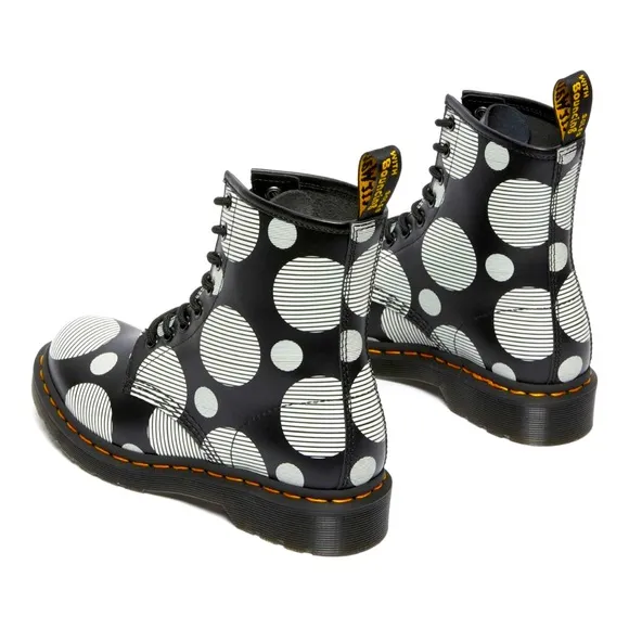 *NWT* DR. MARTENS 1460 Women’s Polka Dot Smooth Leather Lace Up Boots