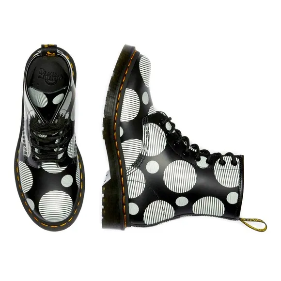 *NWT* DR. MARTENS 1460 Women’s Polka Dot Smooth Leather Lace Up Boots