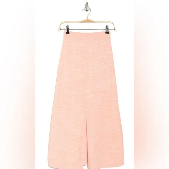 NWT Ena Pelly Sloan Knit Midi Skirt in Peach Melange, size 6