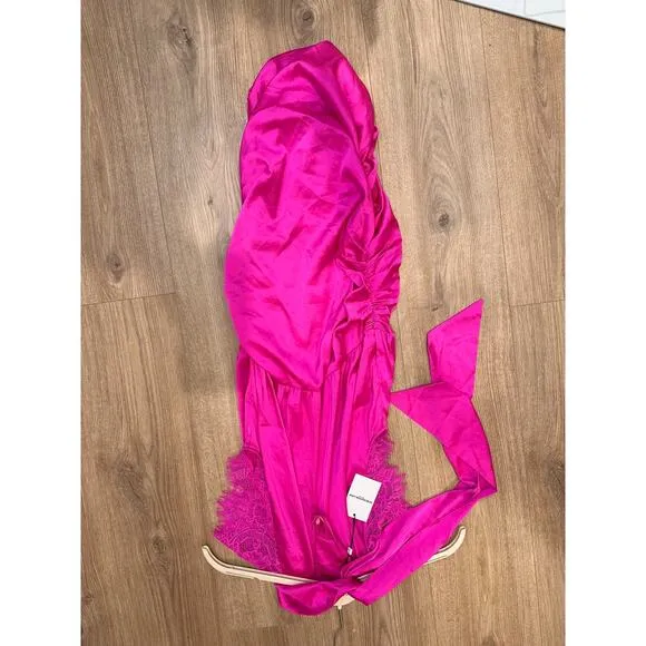 NWT Generation Love Becca Hot Pink Lace Mini Dress size Small