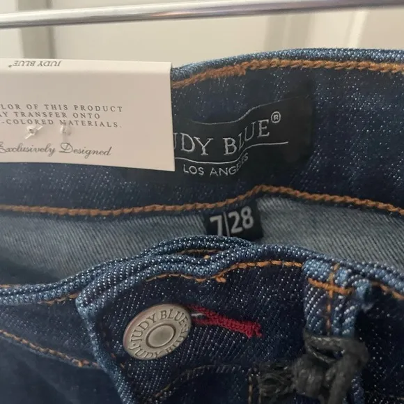 NWT Judy Blue Shelia Dark Wash Straight Fit High Waist Jeans JB82512DK