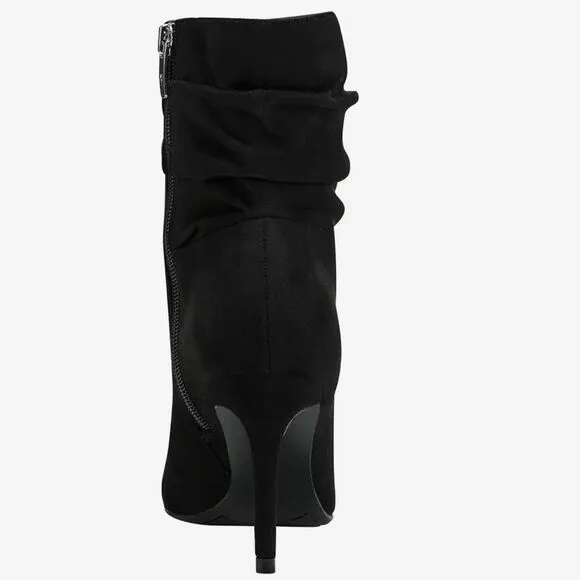 NWT Marc Fisher 6 Black Suede 3.5” Stiletto High Heel Ankle DREAMA Boots Booties