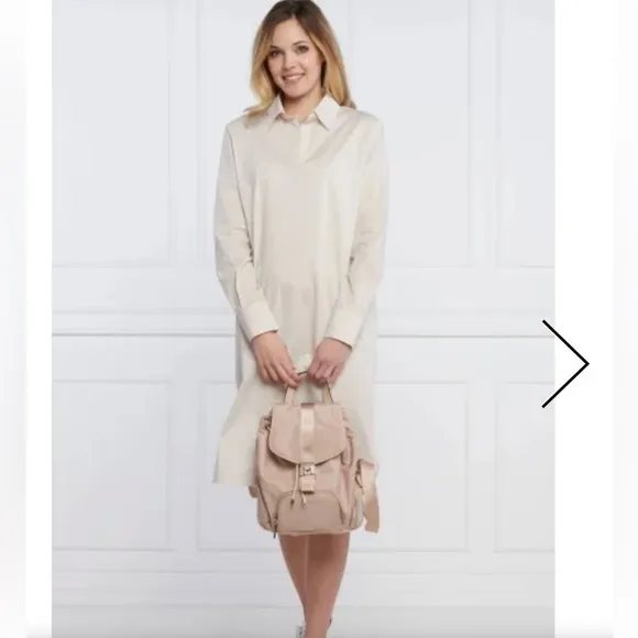 NWT Max Mara Rimmel Cotton shirt dress in Sand 🔥