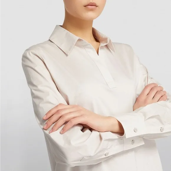 NWT Max Mara Rimmel Cotton shirt dress in Sand 🔥