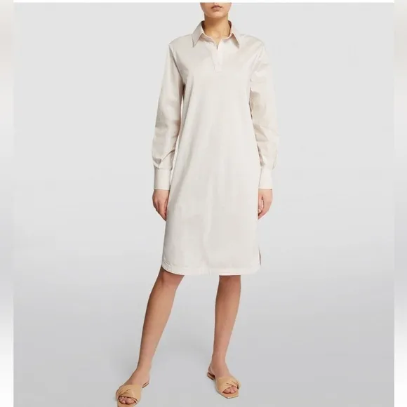 NWT Max Mara Rimmel Cotton shirt dress in Sand 🔥