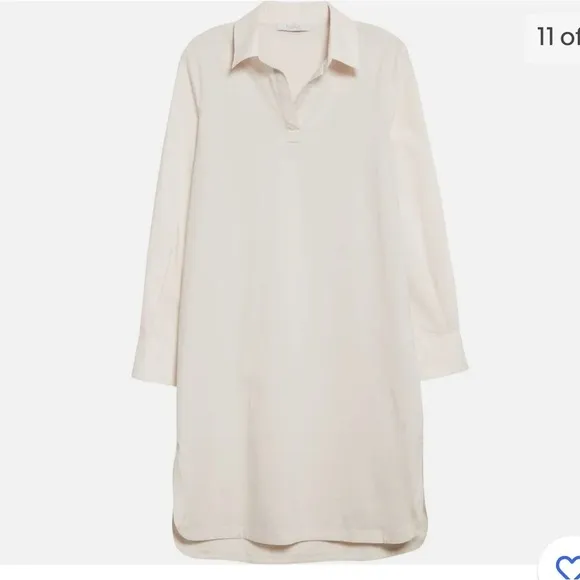 NWT Max Mara Rimmel Cotton shirt dress in Sand 🔥