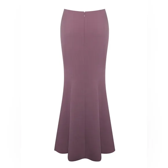 NWT Miss Circle Delice Mauve pale purple Flare mermaid style Maxi Skirt