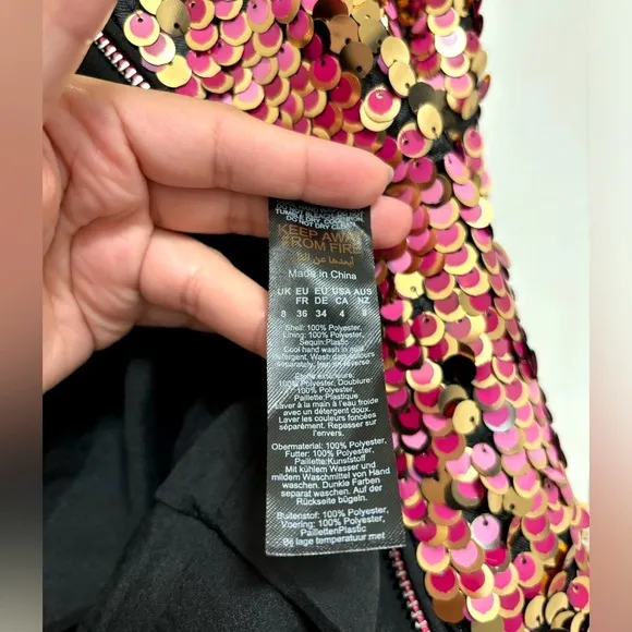 NWT Nasty Gal Premium Tailored Sequin Booty Shorts &amp; Cropped Jacket