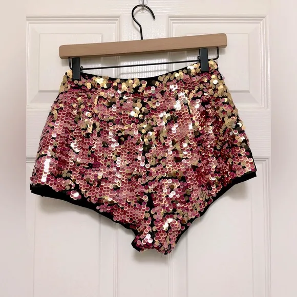 NWT Nasty Gal Premium Tailored Sequin Booty Shorts &amp; Cropped Jacket