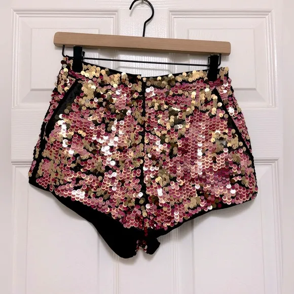 NWT Nasty Gal Premium Tailored Sequin Booty Shorts &amp; Cropped Jacket