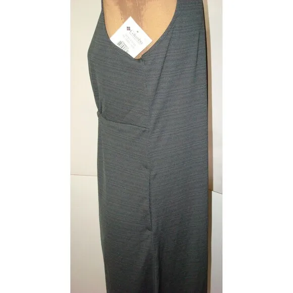 NWT New Womens Columbia Sultry Springs Dress Dark Green UPF M Pockets Wicking