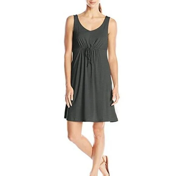 NWT New Womens Columbia Sultry Springs Dress Dark Green UPF M Pockets Wicking