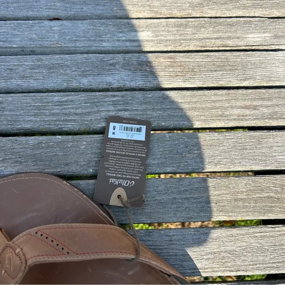 NWT‎ Olukai Tuahine Men’s Waterproof Leather Sandals size 8