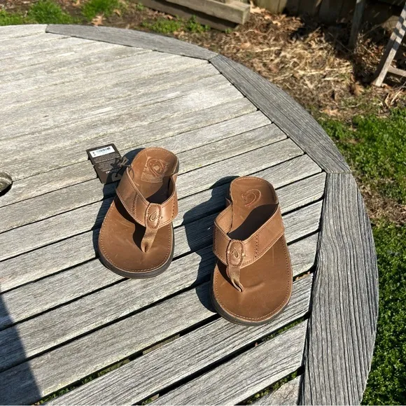 NWT‎ Olukai Tuahine Men’s Waterproof Leather Sandals size 8